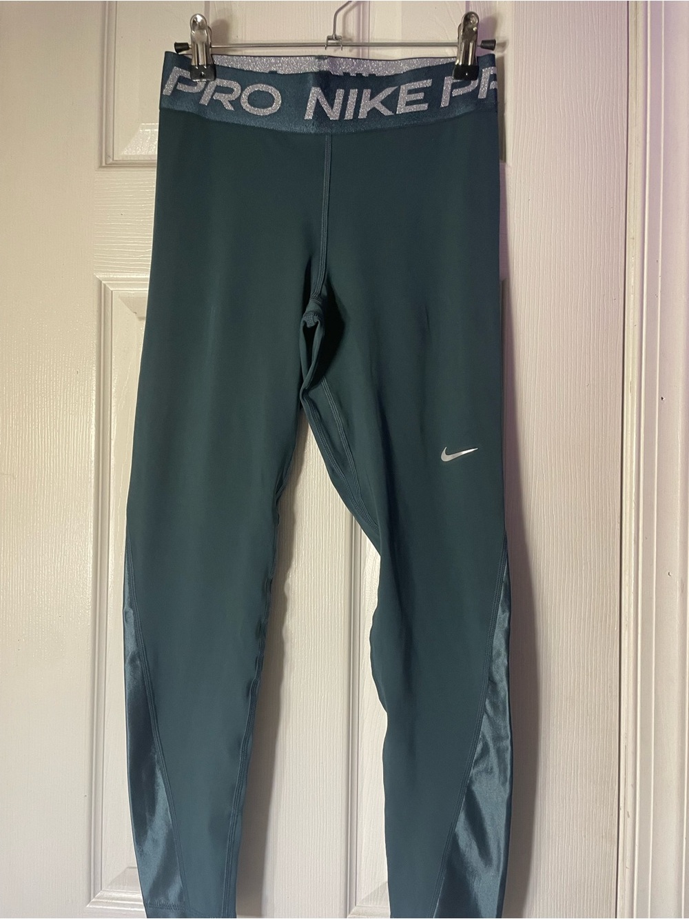 Nike Pro Leggings with Silver Logo